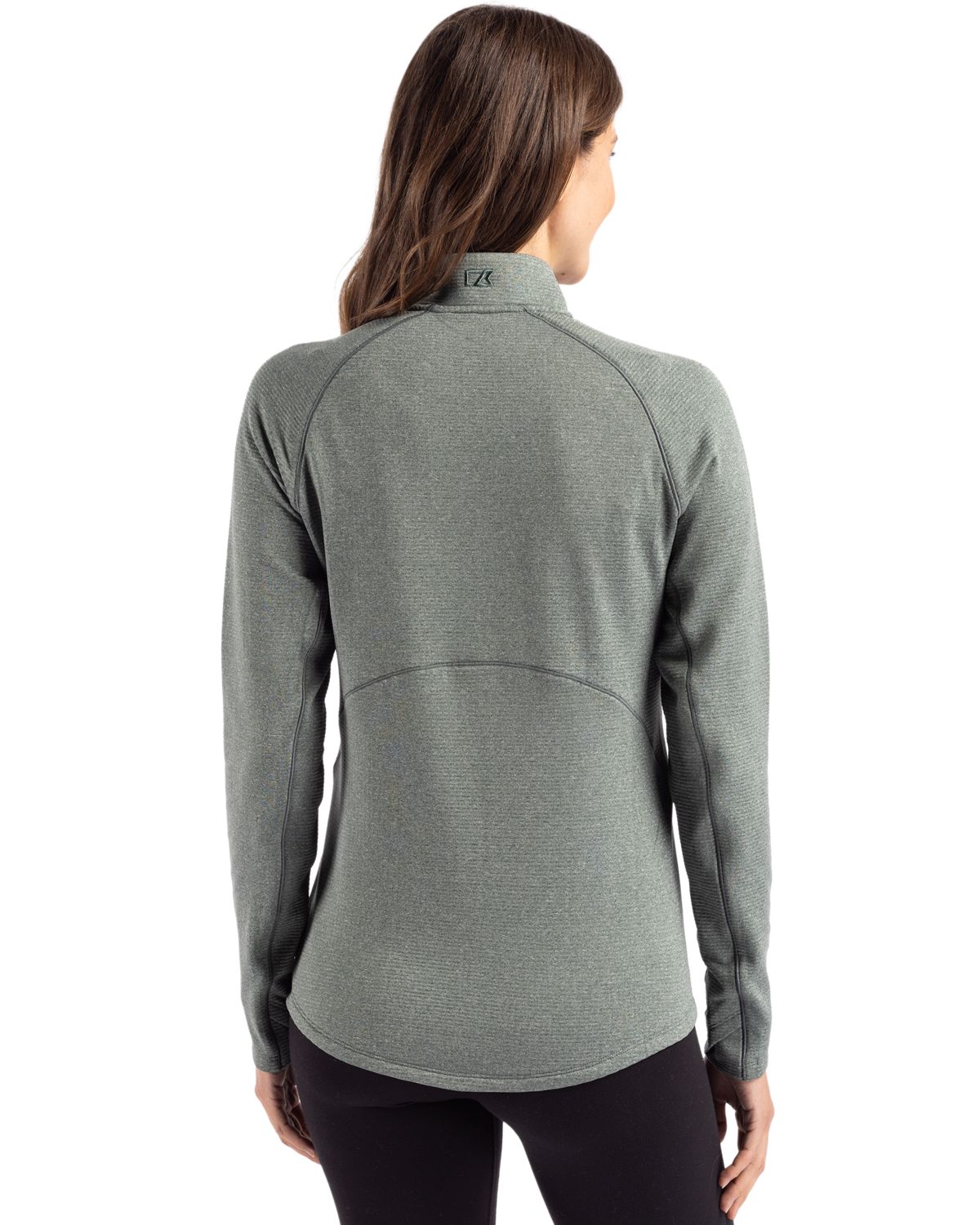 Cutter & Buck Women's Peshastin Recycled GridFleece Half Zip Pullover-5