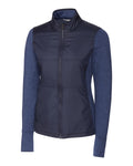 Cutter & Buck Women's Stealth Recycled Hybrid Quilted Windbreaker Jacket-1