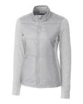 Cutter & Buck Women's Stealth Recycled Hybrid Quilted Windbreaker Jacket-1