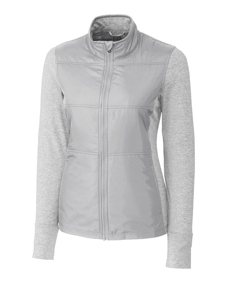 Cutter & Buck Women's Stealth Recycled Hybrid Quilted Windbreaker Jacket-1
