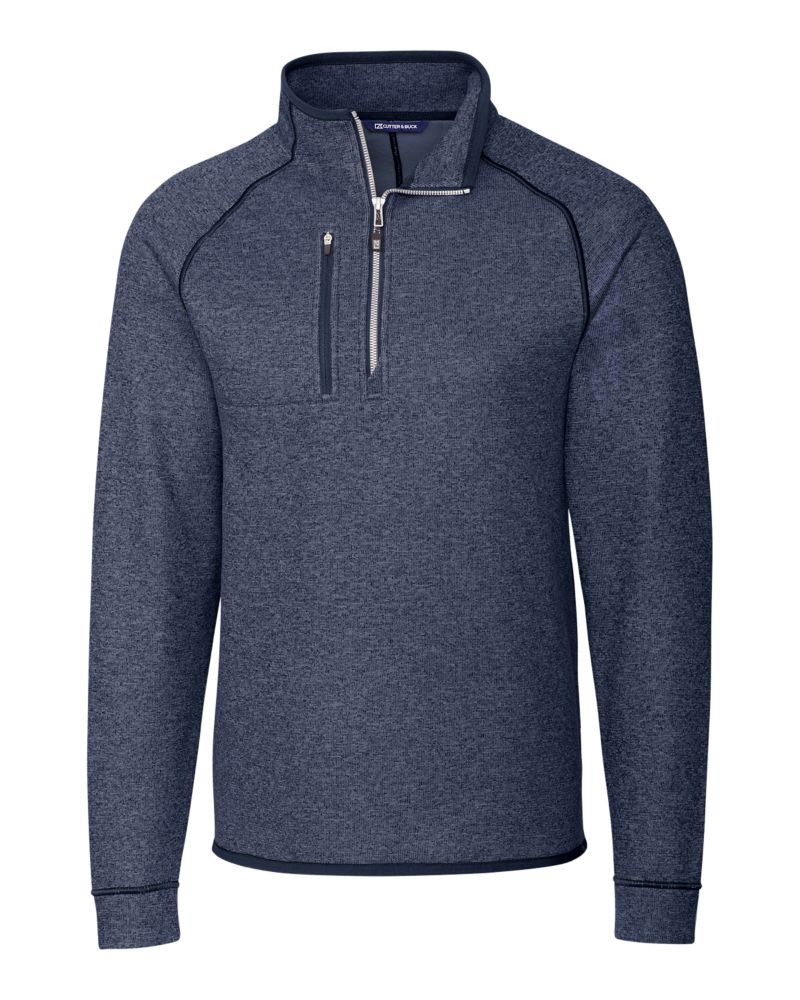 Cutter & Buck Men's Mainsail Sweater-Knit Half Zip Jacket-2