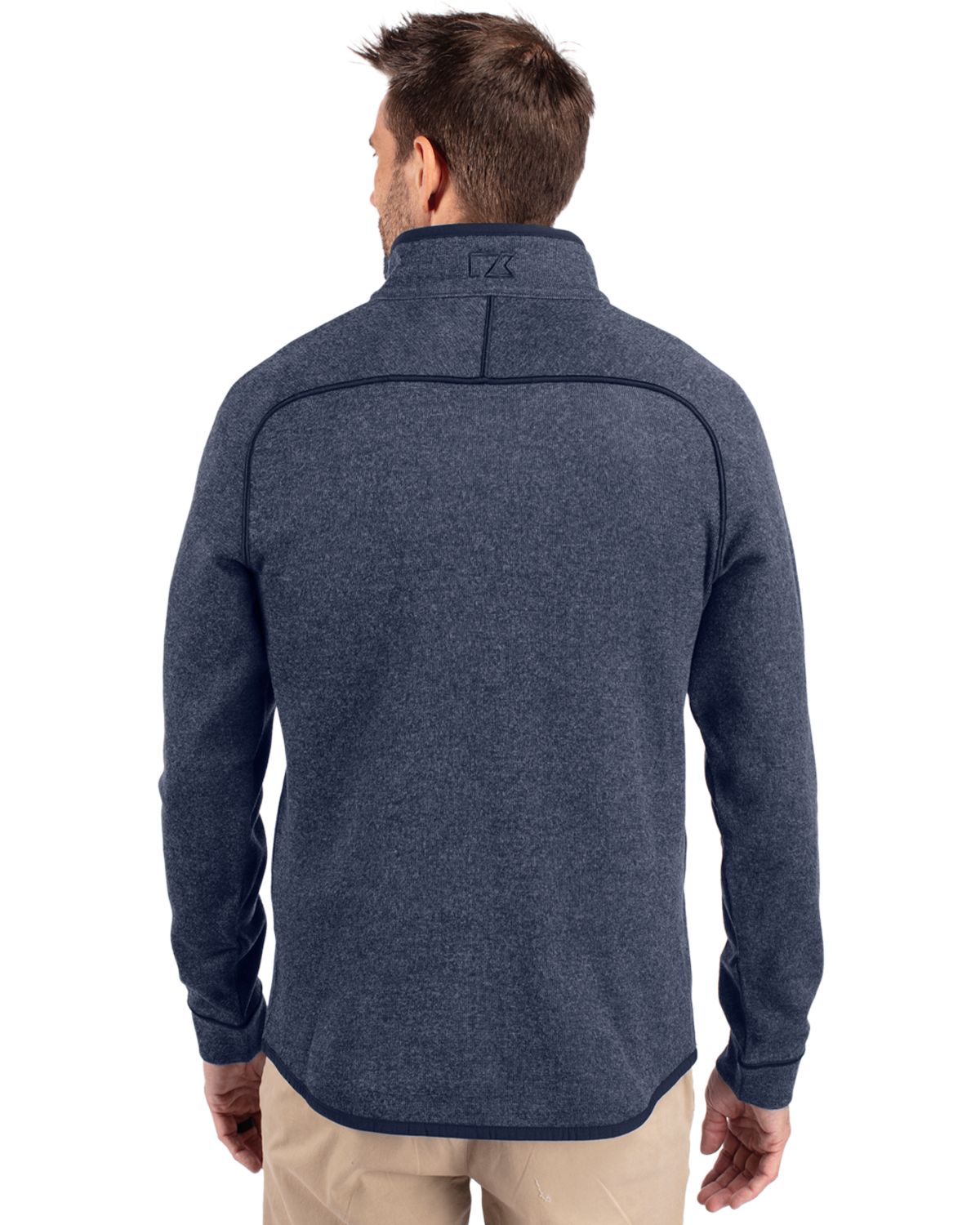 Cutter & Buck Men's Mainsail Sweater-Knit Half Zip Jacket-5