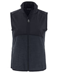 Cutter & Buck Women's Hunts Point Recycled Fleece Hybrid Full Zip Vest-1