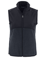 Cutter & Buck Women's Hunts Point Recycled Fleece Hybrid Full Zip Vest-1