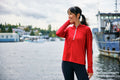 Cutter & Buck Women's Daybreak Recycled Half Zip Hooded Pullover-1