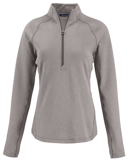 Cutter & Buck Women's Peshastin Recycled GridFleece Half Zip Pullover-1