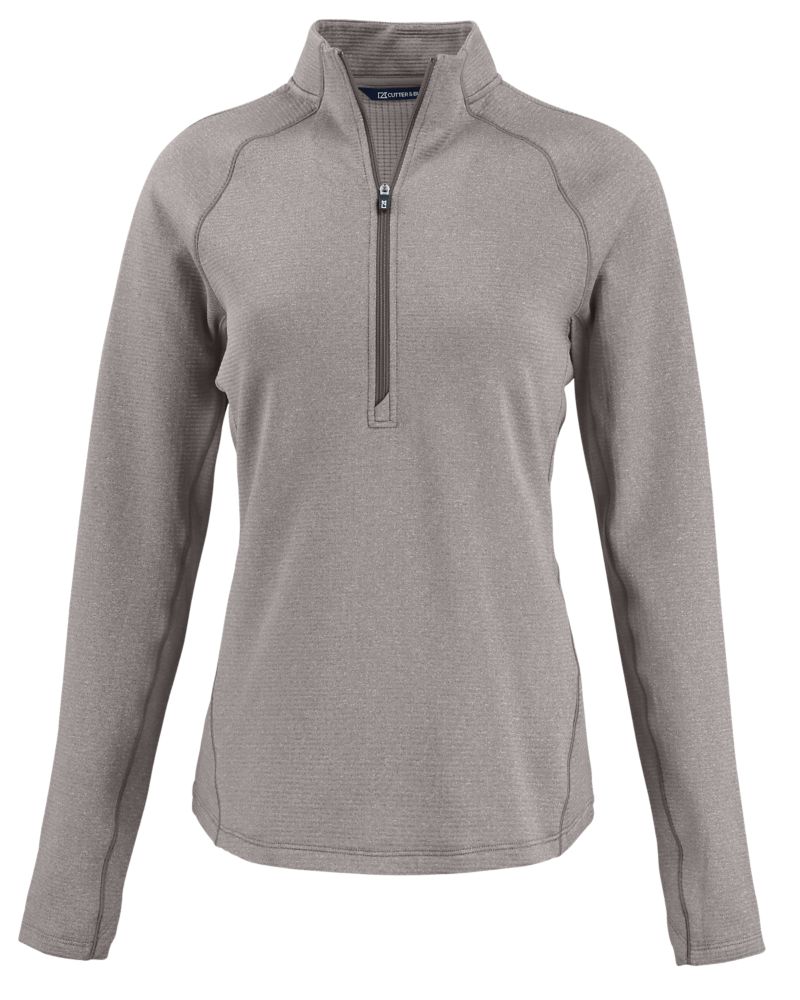 Cutter & Buck Women's Peshastin Recycled GridFleece Half Zip Pullover-2