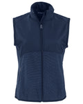 Cutter & Buck Women's Hunts Point Recycled Fleece Hybrid Full Zip Vest-1