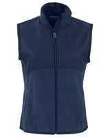 Cutter & Buck Women's Hunts Point Recycled Fleece Hybrid Full Zip Vest-2