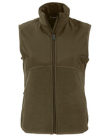 Cutter & Buck Women's Hunts Point Recycled Fleece Hybrid Full Zip Vest-2