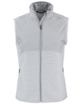 Cutter & Buck Women's Hunts Point Recycled Fleece Hybrid Full Zip Vest-1