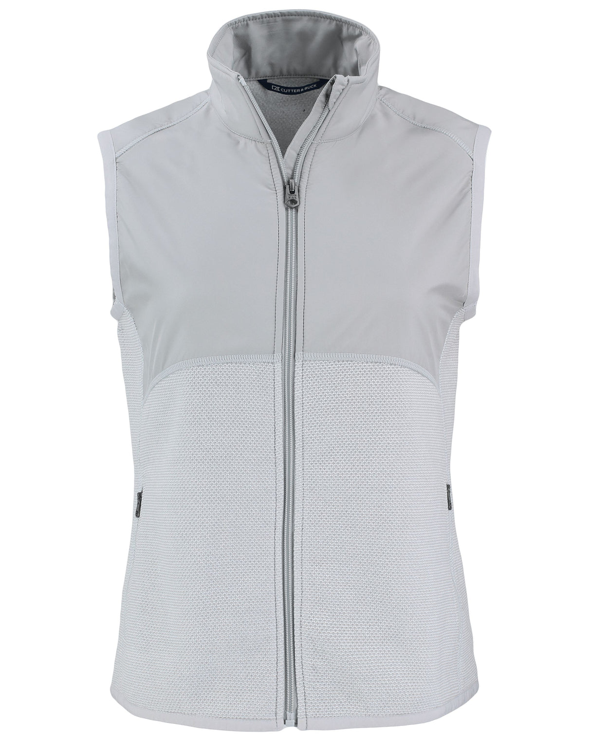 Cutter & Buck Women's Hunts Point Recycled Fleece Hybrid Full Zip Vest-1