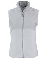 Cutter & Buck Women's Hunts Point Recycled Fleece Hybrid Full Zip Vest-1