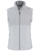 Cutter & Buck Women's Hunts Point Recycled Fleece Hybrid Full Zip Vest-2