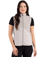Cutter & Buck Women's Hunts Point Recycled Fleece Hybrid Full Zip Vest-8