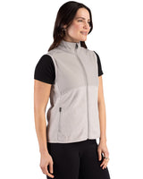 Cutter & Buck Women's Hunts Point Recycled Fleece Hybrid Full Zip Vest-10