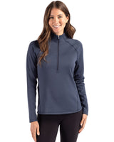 Cutter & Buck Women's Peshastin Recycled GridFleece Half Zip Pullover-3