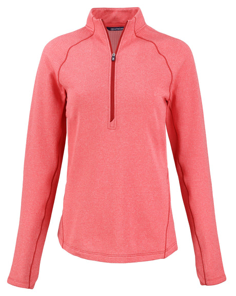 Cutter & Buck Women's Peshastin Recycled GridFleece Half Zip Pullover-1