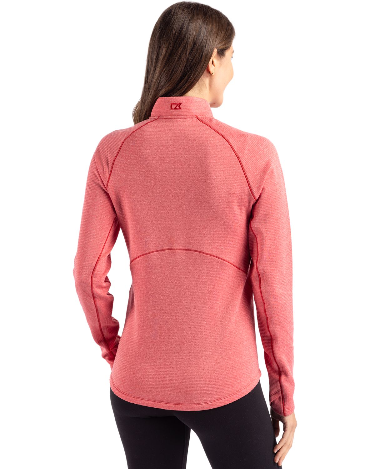 Cutter & Buck Women's Peshastin Recycled GridFleece Half Zip Pullover-5