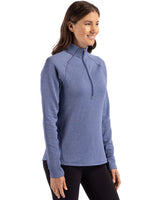 Cutter & Buck Women's Peshastin Recycled GridFleece Half Zip Pullover-3