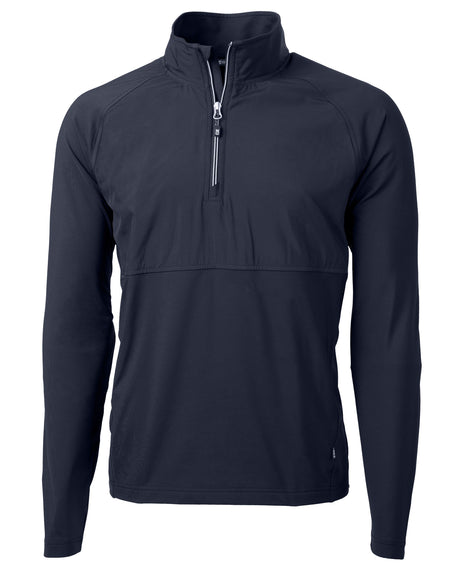 Cutter & Buck Men's Adapt Recycled Soft Knit Stretch Hybrid Quarter Zip Pullover-1