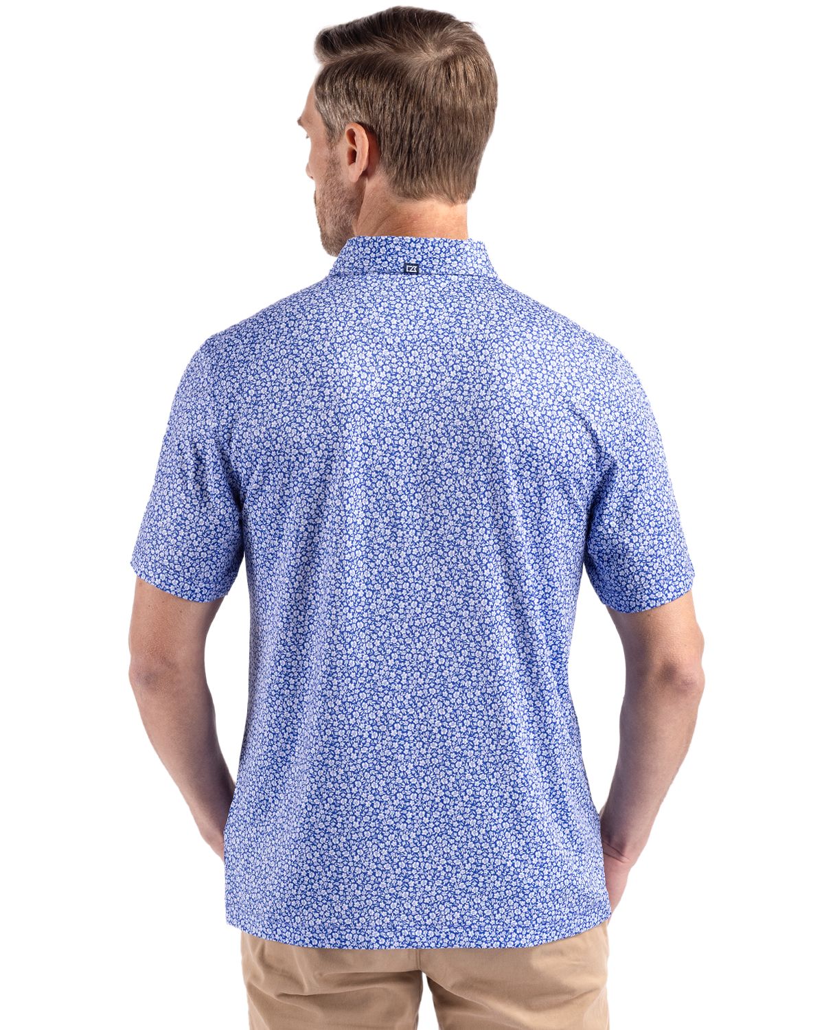 Cutter & Buck Men's Pike Recycled Flora Print Polo-6