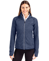 Cutter & Buck Women's Mainsail Sweater-Knit Full Zip Jacket-1