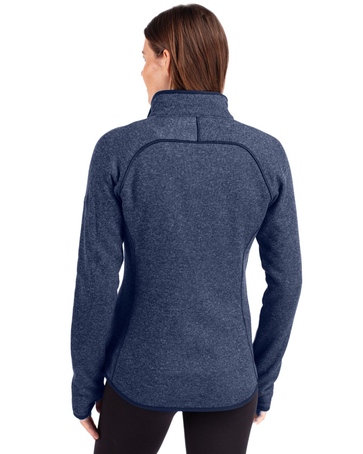 Cutter & Buck Women's Mainsail Sweater-Knit Full Zip Jacket-2