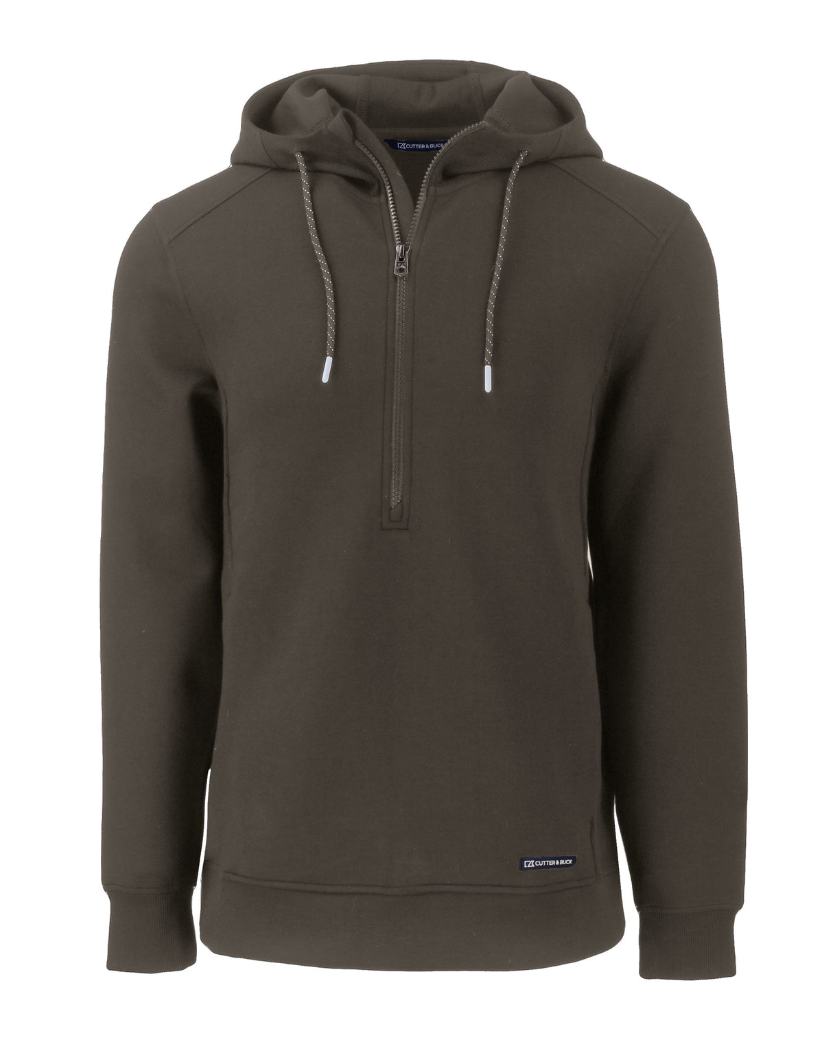 Cutter & Buck Men's Roam Recycled Buttery-Soft Knit Half Zip Hooded Pullover-3