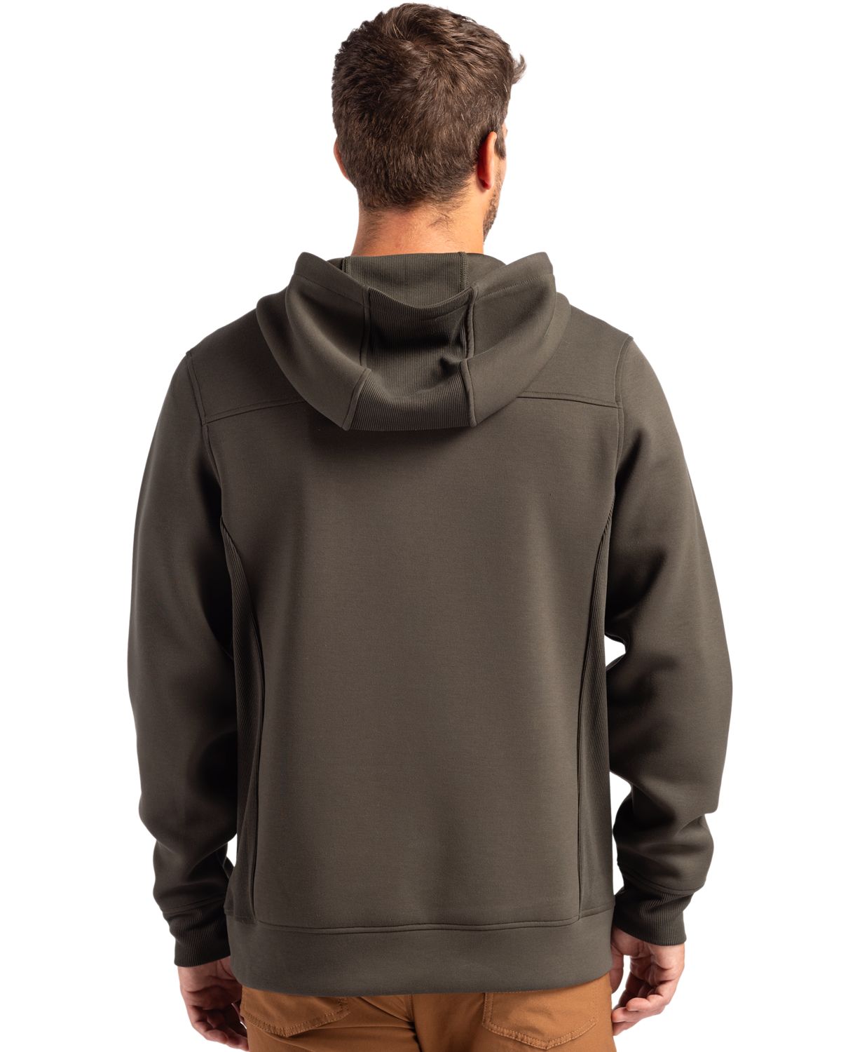 Cutter & Buck Men's Roam Recycled Buttery-Soft Knit Half Zip Hooded Pullover-7