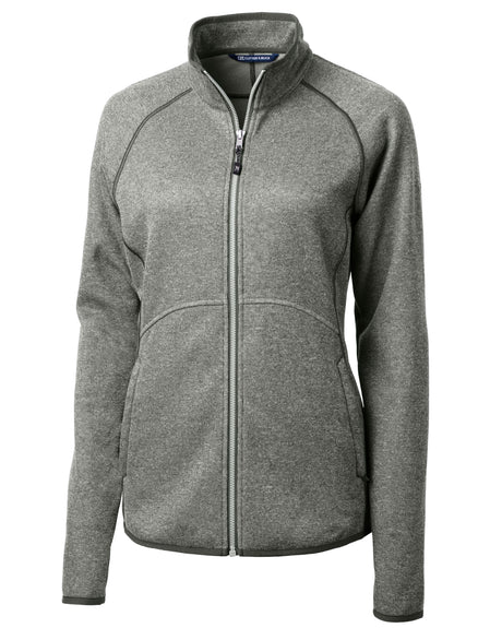 Cutter & Buck Women's Mainsail Sweater-Knit Full Zip Jacket-1