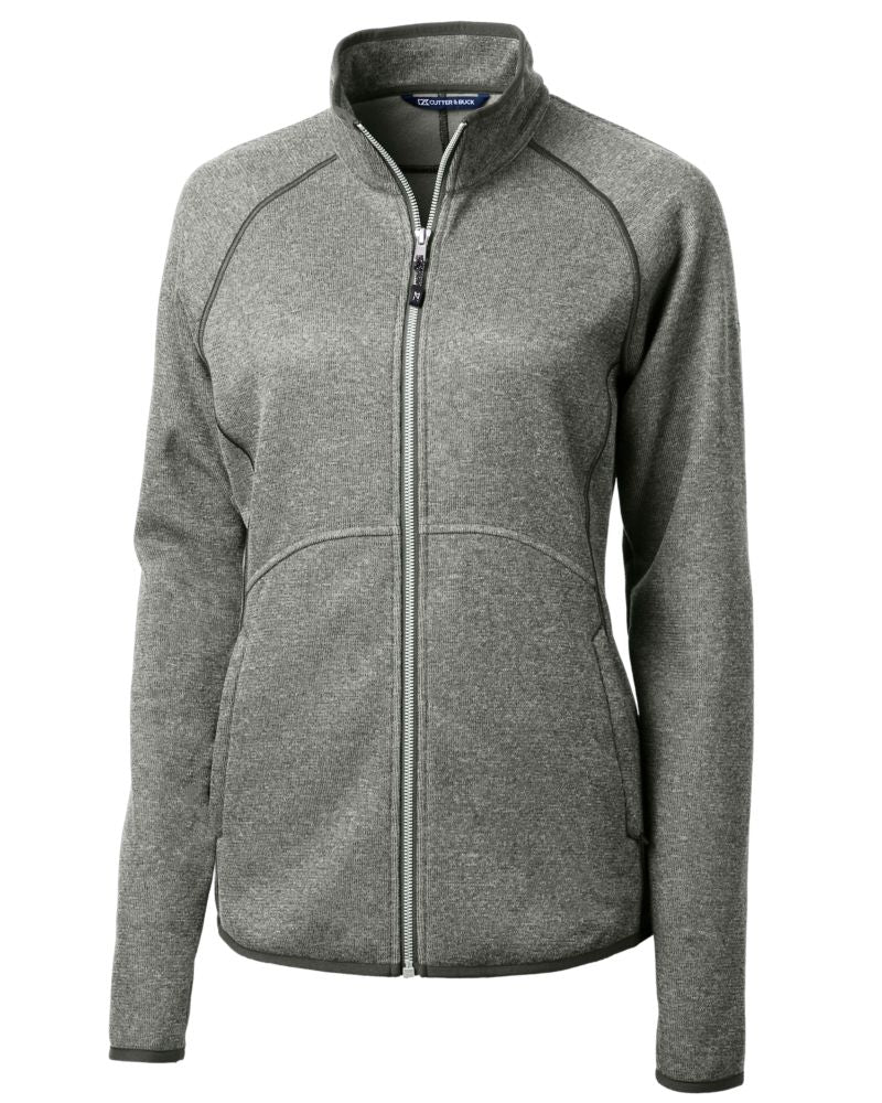 Cutter & Buck Women's Mainsail Sweater-Knit Full Zip Jacket-2