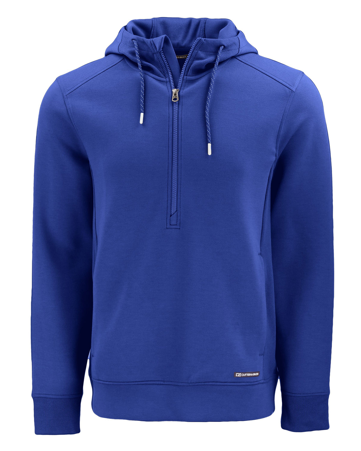 Cutter & Buck Men's Roam Recycled Buttery-Soft Knit Half Zip Hooded Pullover-2