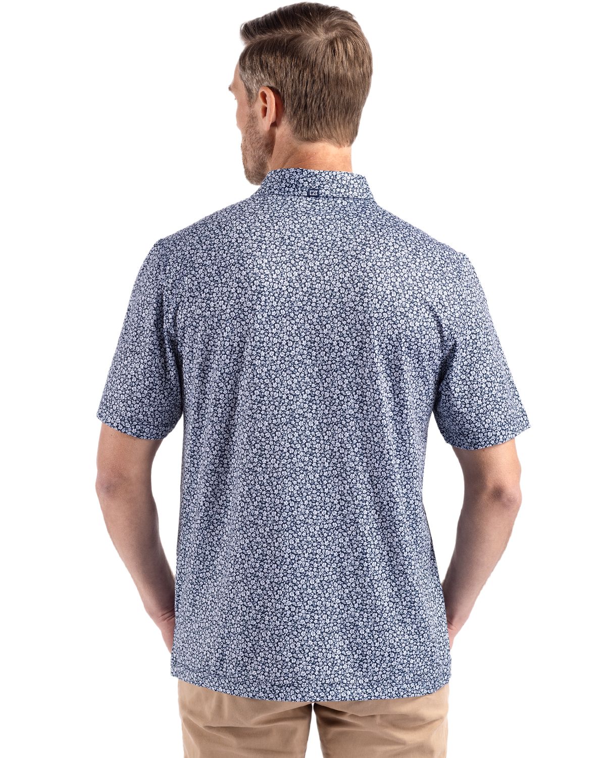Cutter & Buck Men's Pike Recycled Flora Print Polo-5