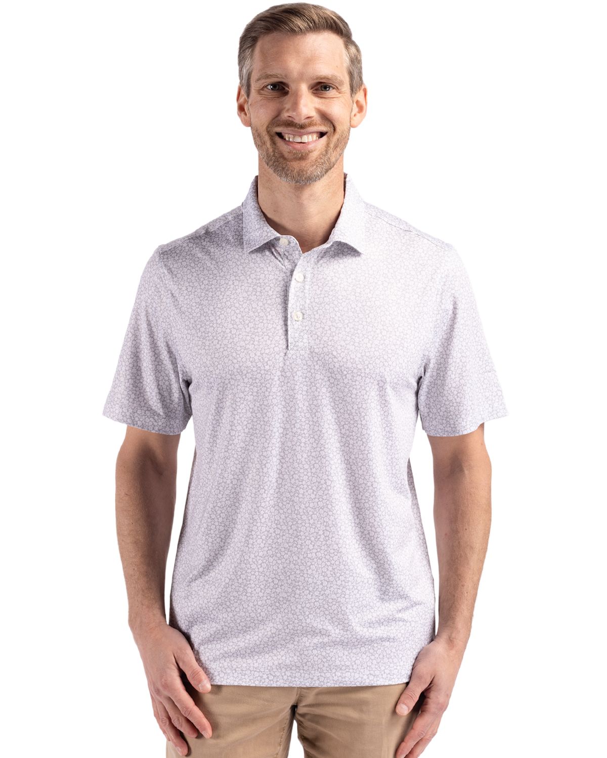 Cutter & Buck Men's Pike Recycled Flora Print Polo-1