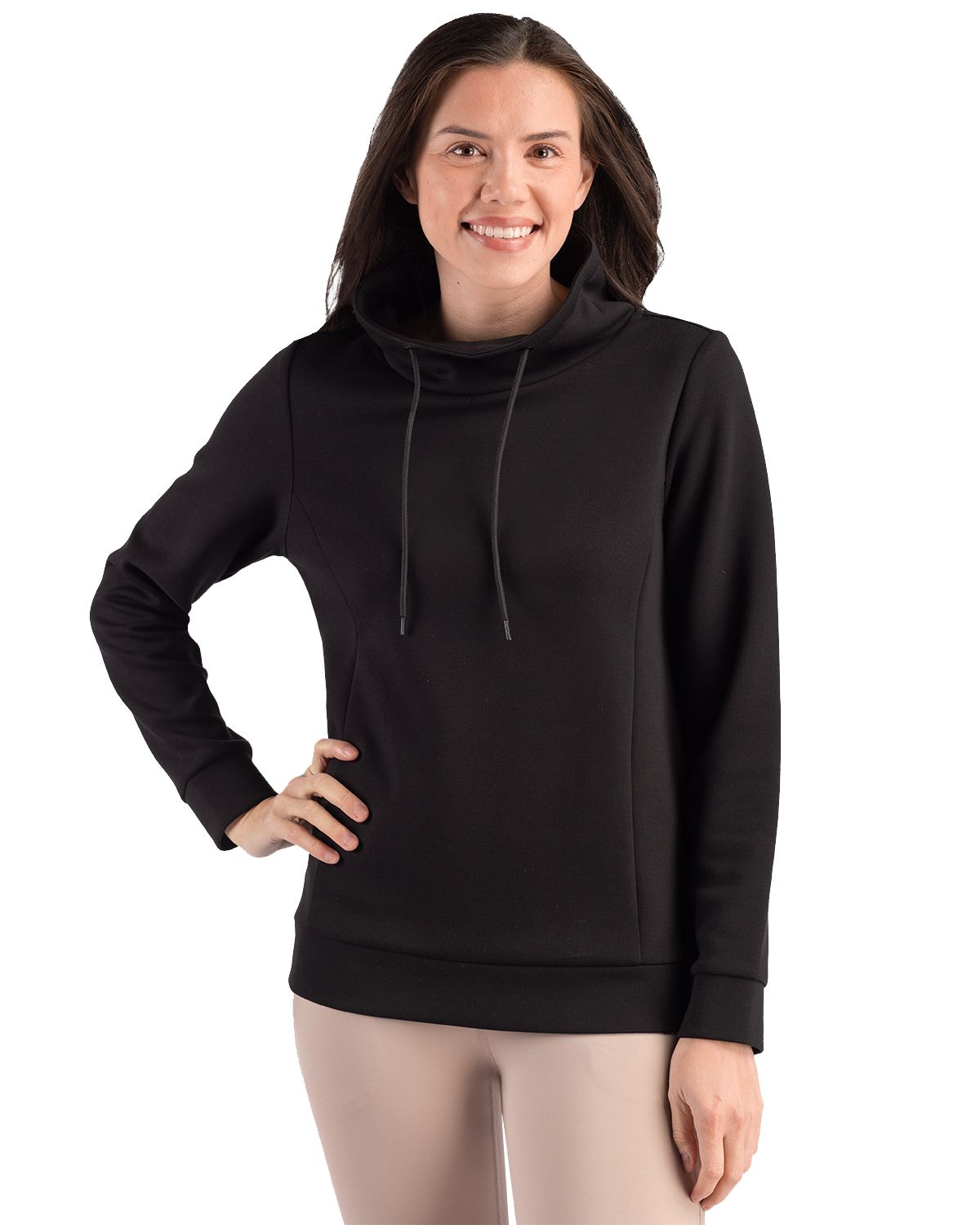 Clique Women's Haven Recycled High Collar Pullover Sweatshirt-2