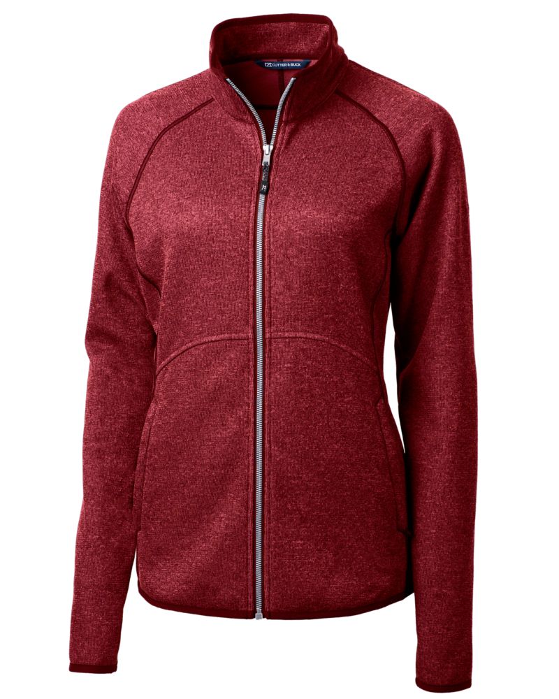 Cutter & Buck Women's Mainsail Sweater-Knit Full Zip Jacket-5