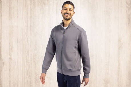 Cutter & Buck Men's Roam Recycled Buttery-Soft Knit Full Zip Jacket-1