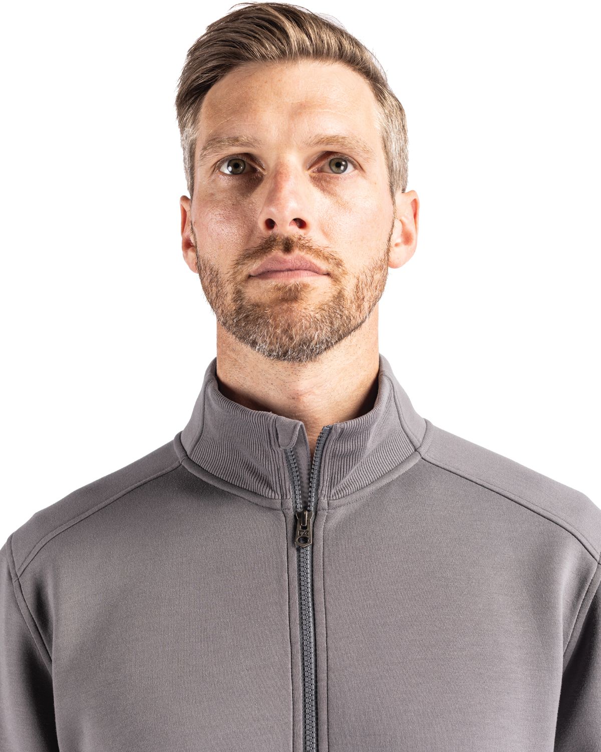 Cutter & Buck Men's Roam Recycled Buttery-Soft Knit Full Zip Jacket-3