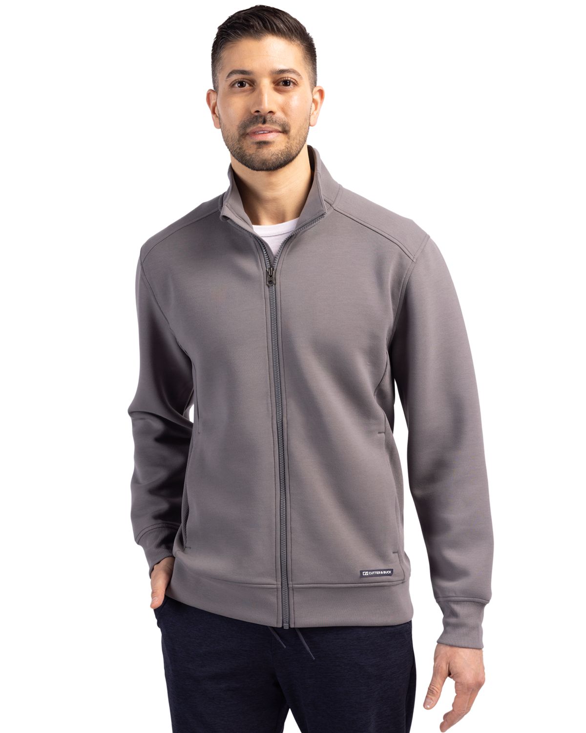 Cutter & Buck Men's Roam Recycled Buttery-Soft Knit Full Zip Jacket-6