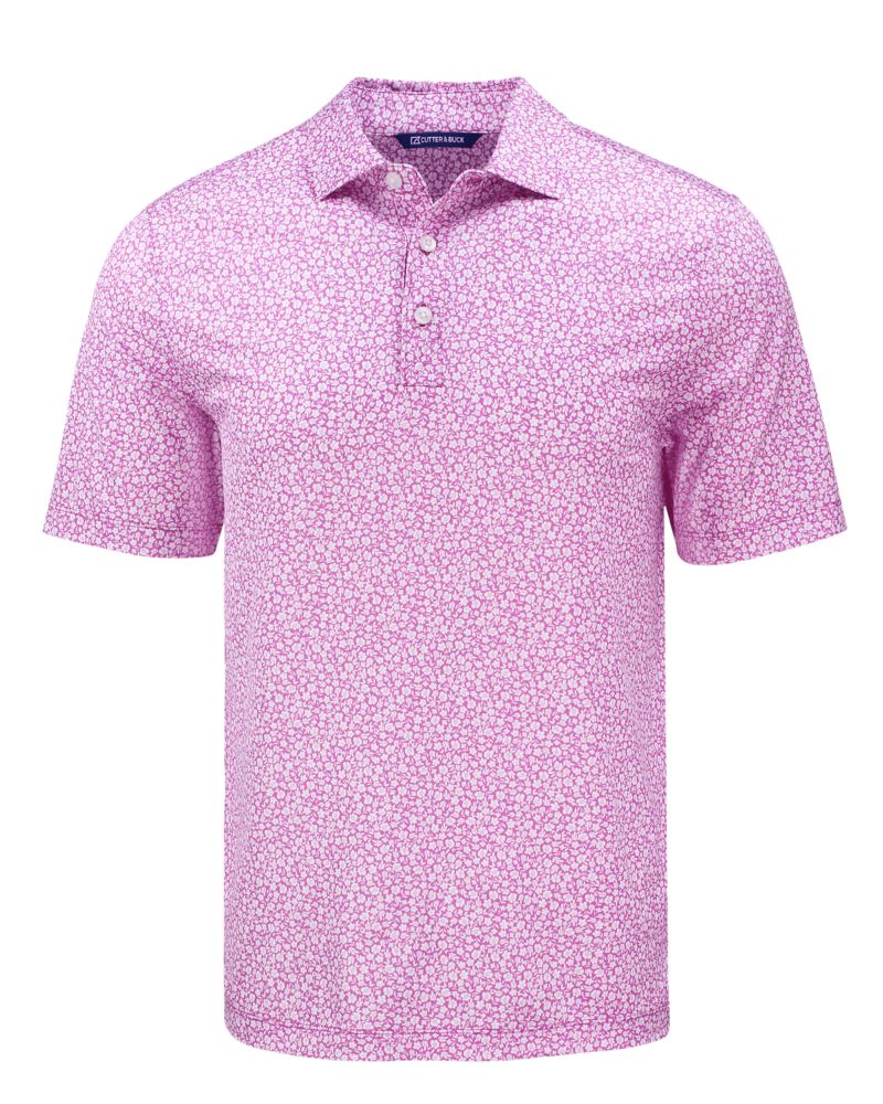 Cutter & Buck Men's Pike Recycled Flora Print Polo-5
