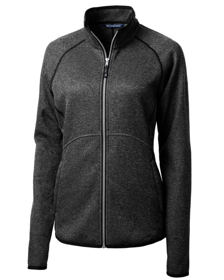 Cutter & Buck Women's Mainsail Sweater-Knit Full Zip Jacket-1