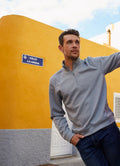 Clique Men's Lift Solution-dyed Performance Half Zip Sweatshirt-1