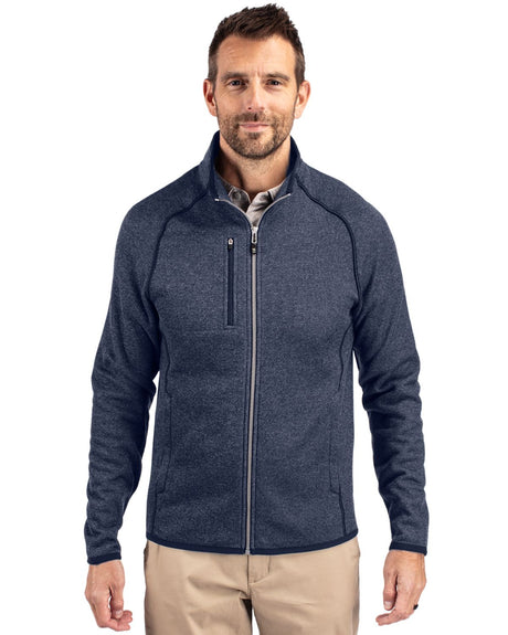 Cutter & Buck Men's Mainsail Sweater-Knit Full Zip Jacket-1