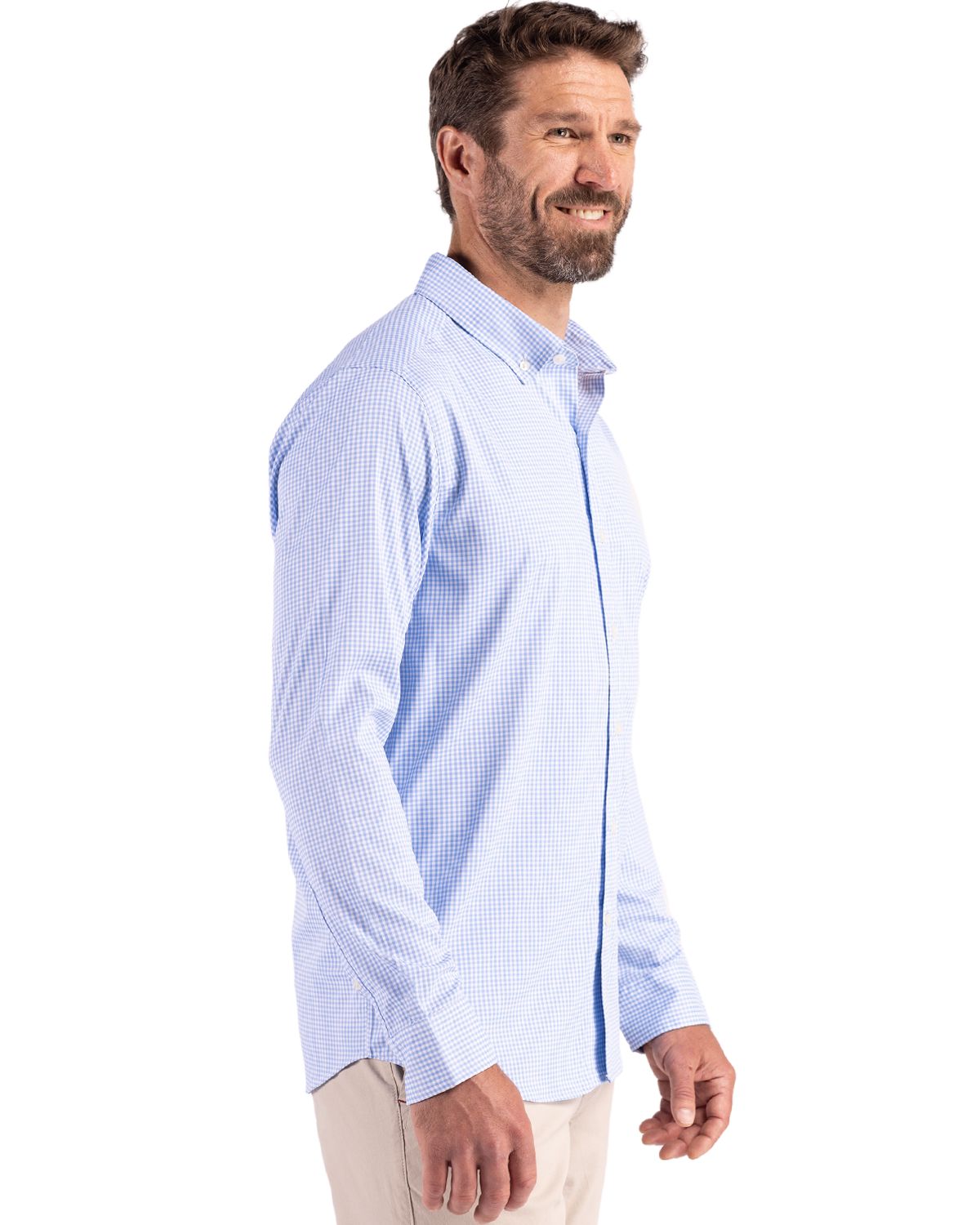 Cutter & Buck Men's Skyline Big & Tall Long Sleeve Button Down Dress Shirt-7