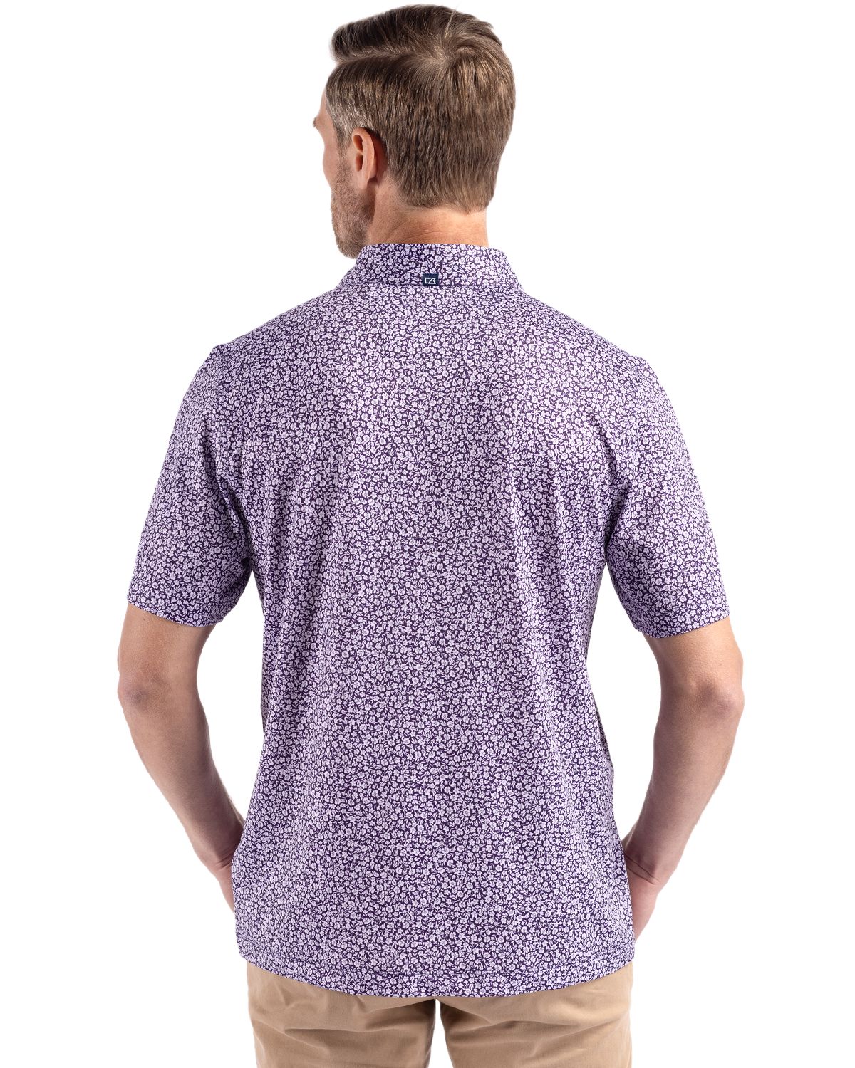 Cutter & Buck Men's Pike Recycled Flora Print Polo-5