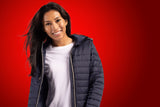 Clique Women's Valhalla Recycled Insulated Puffer Full Zip Hooded Jacket-1