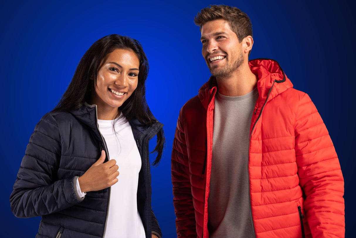 Clique Women's Valhalla Recycled Insulated Puffer Full Zip Hooded Jacket-2