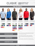 Clique Women's Ice Pique Colorblock Tech Half Zip-1