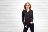 Clique Women's Ice Pique Colorblock Tech Half Zip-2